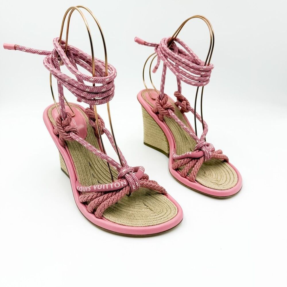Louis Vuitton LV Wedge Sandals Maia Rope Espadrille EU 41, US 11